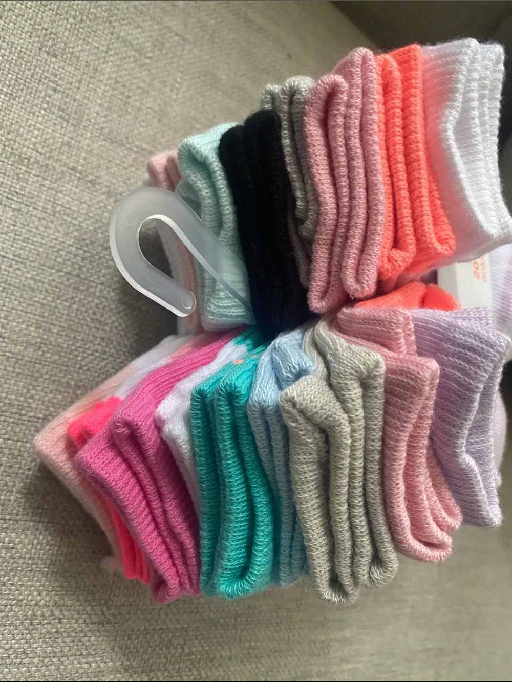 jumping beans Baby Ankle Socks - Purple, Pink, White, Orange